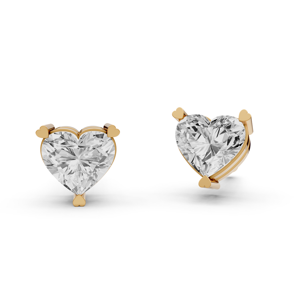 Amour Heart Diamond Studs