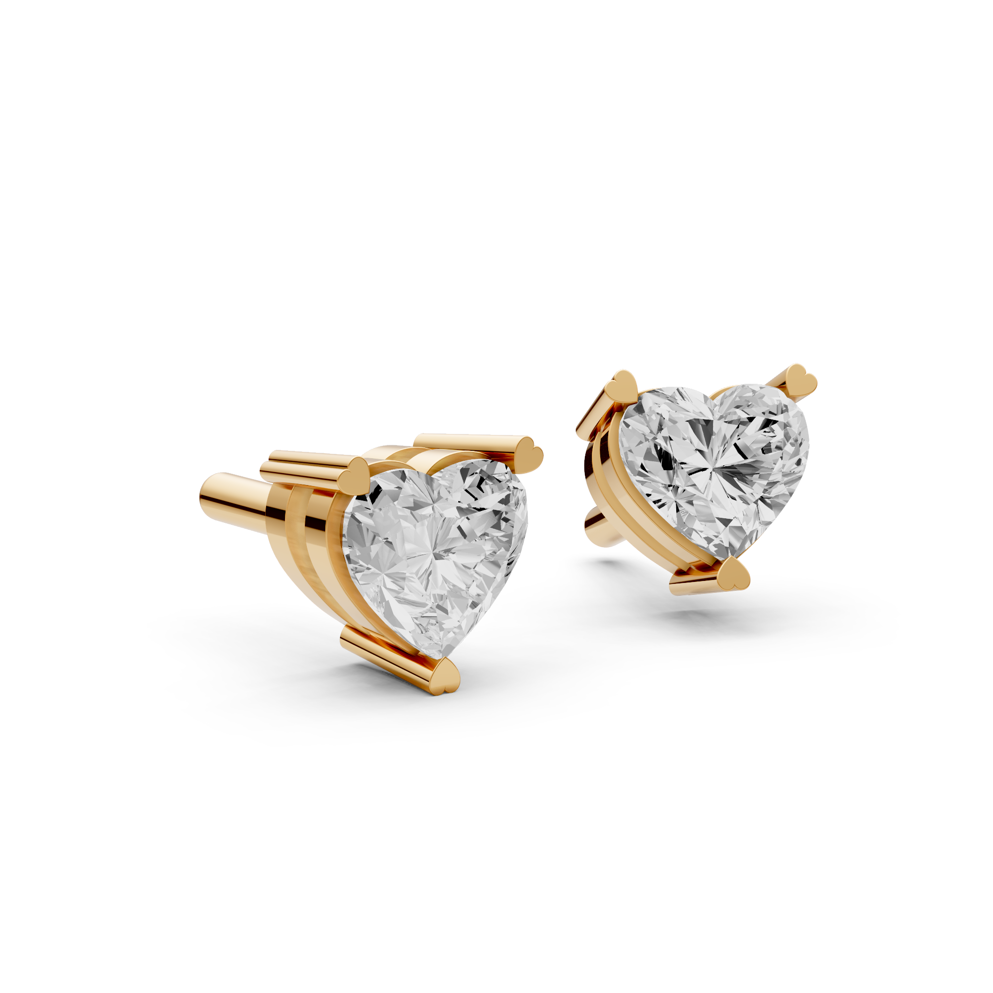 Amour Heart Diamond Studs