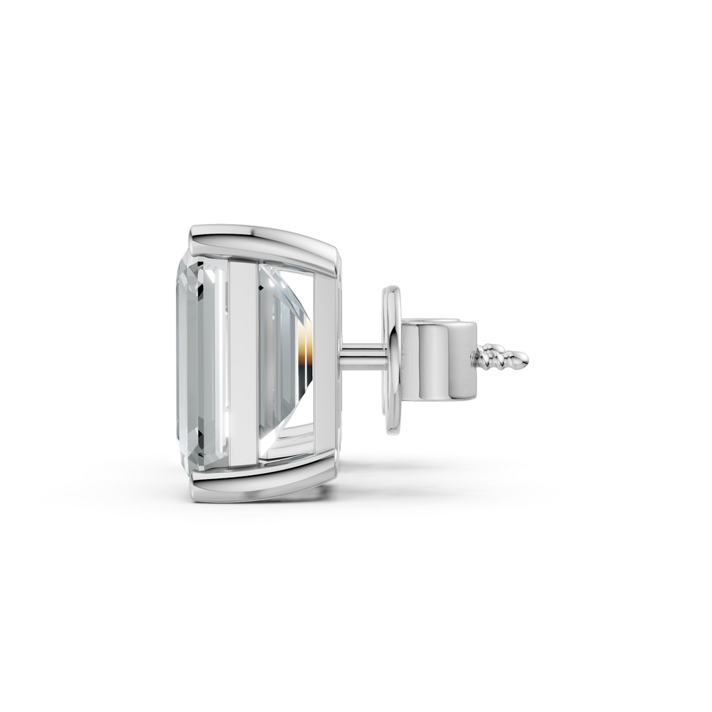 Emerald Solitaire Studs