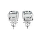 Emerald Solitaire Studs