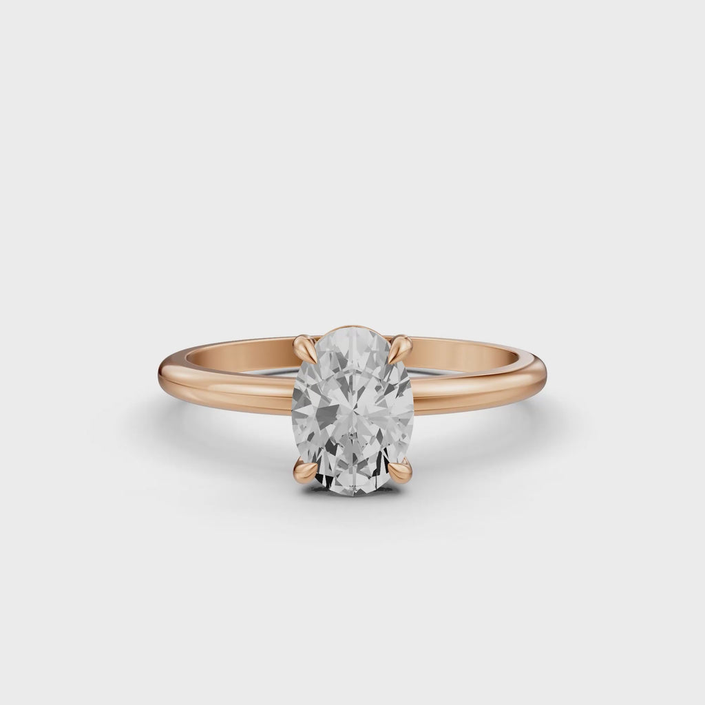 Oval Solitaire Ring