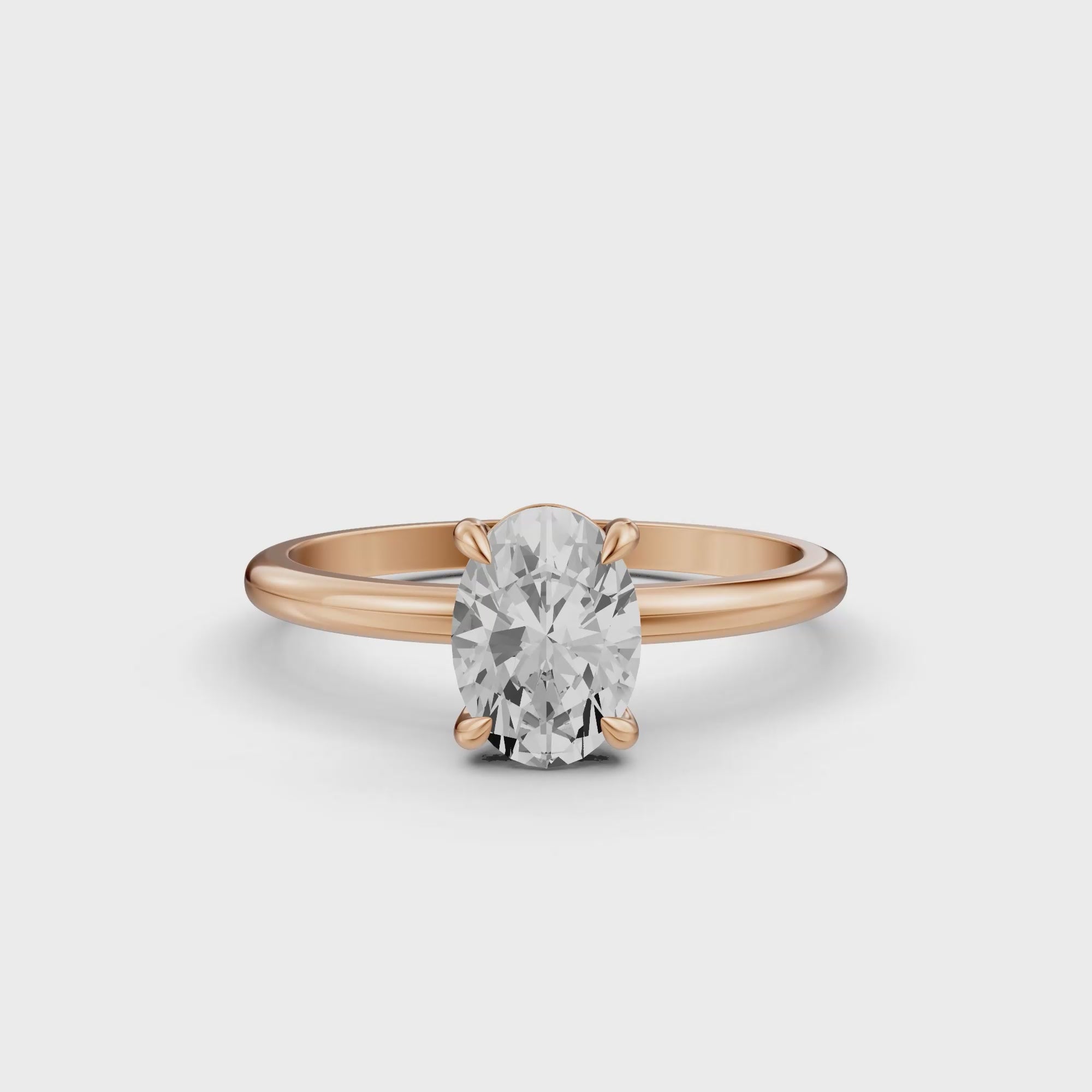 Oval Solitaire Ring